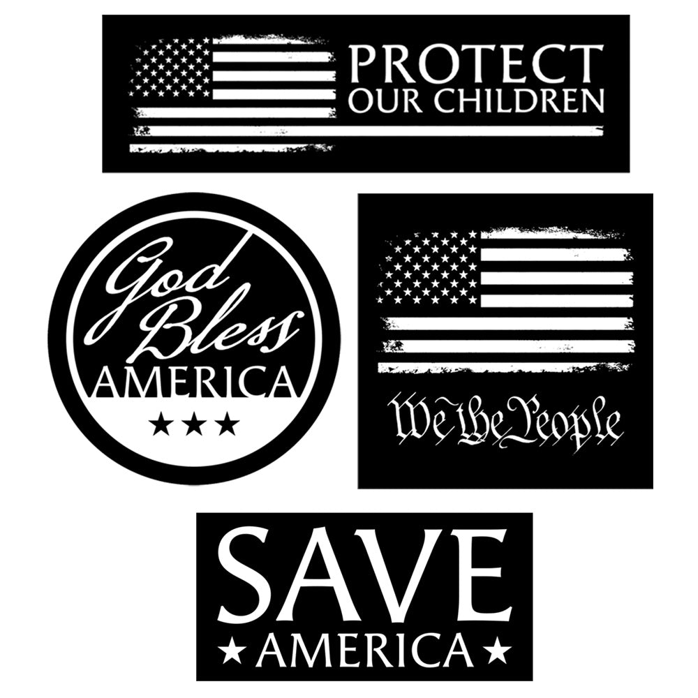 We The People Sticker Pack - Black & White - We The People Bible